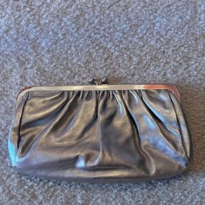 Express Silver Clutch Bag